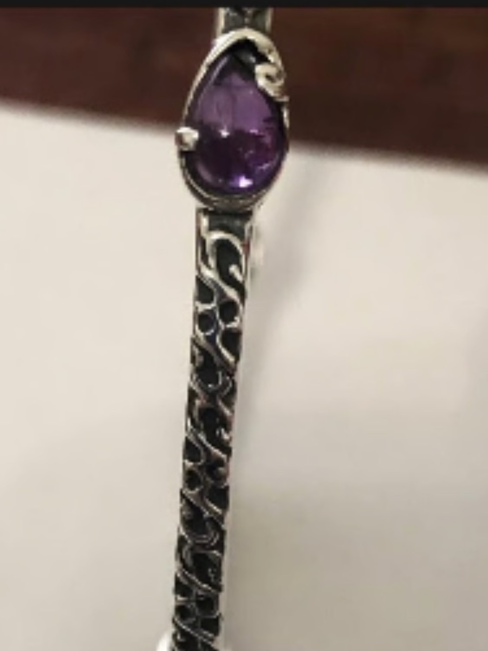 Carolyn Pollack Sterling Silver Multi-Stone Bangle Bracelet - Picture 4 of 14